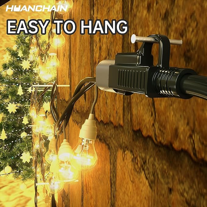 HUANCHAIN Indoor Outdoor Black Extension Cord 6 ft Waterproof, 16/3 Gauge - Image 4