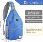 ZOMAKE Sling Bag, Small Crossbody Sling Backpack, Water Resistant Shoulder - Image 2