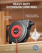 DEWENWILS 50FT Extension Cord Reel - Image 5