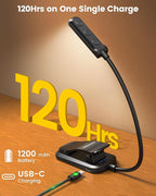 Glocusent 13 LEDs Book Lights for Reading at Night, 120 Hrs Runtime - Image 5