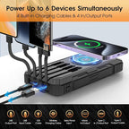 Solar Power Bank, 49800mAh Wireless Portable Phone Charger - Image 4