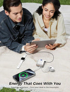 Portable Charger with Built-in Cables & Wall Plug, 10000mAh Power Bank - Image 7