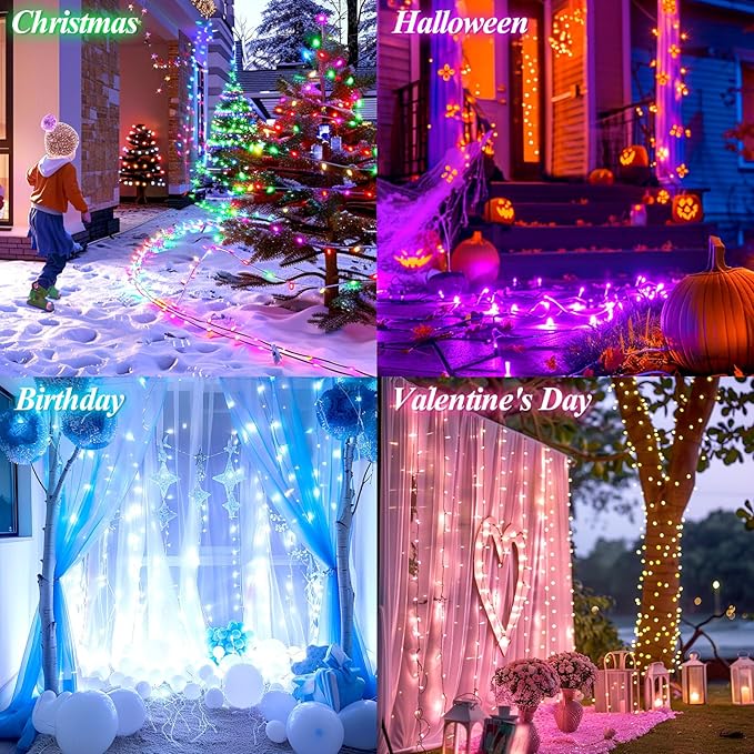 LitHome 33Ft 100 LED Color Changing Christmas String Lights, 35 Colors 9 Modes - Image 7