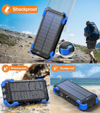 Sudrov Solar Charger Power Bank, 42800mAh Wireless Portable Charger - Image 6