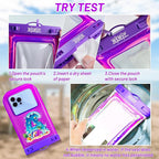Personalized Initial Waterproof Phone Pouch Case - Image 4