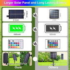 XEWEA Solar String Lights Outdoor 16 Colors 66 LED 39Ft Waterproof Outdoor - Image 4