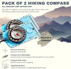 Trekker's Compass Crew Orienteering Compass, Magnetic Navigation Set - Image 3