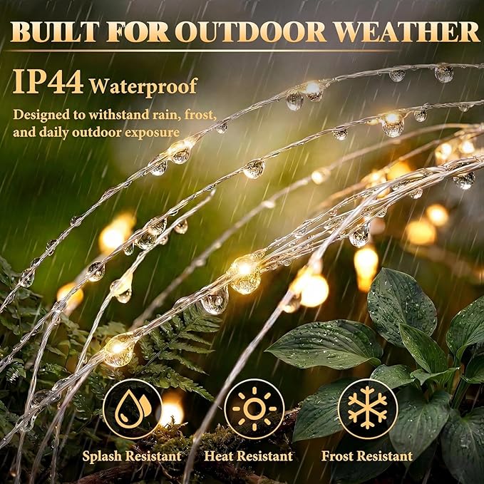 Solar Firework Lights, 10 Pack 120 LEDs 8 Lighting Modes Twinkle Solar Garden - Image 8