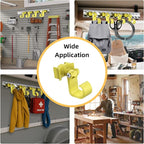 4 Pack L Track Hooks with Single Stud Fitting, Spring-Loaded Adjustable Gear - Image 5