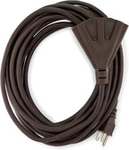Holiday Lighting Outlet 25-Foot Brown Extension Cord, 3-Prong Indoor & Outdoor by HLOLighting