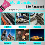 VVAAGG Reflective Paracord Rope 100FT, 7 Strand Nylon para Cord Lanyard Utility - Image 6