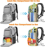 Insulated Lunch Backpack Fit 17" Laptop, Work Backpack - Image 5