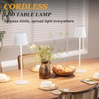 Kakanuo Cordless Table Lamp Rechargeable White - Image 4