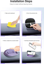 Loncaster Car Phone Holder, Car Phone Mount Silicone Car Pad Mat - Image 4