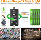 HXWEIYE Rechargeable Fairy Lights - Image 2