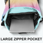 Drawstring Backpack with Mesh Pockets String Gym Bag Sackpack Sandproof Water - Image 5