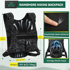 RAINSMORE Hydration Vest with 2L Water Bladder Lightweight Reflective Chest Pack - Image 4