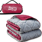 Waterproof Outdoor Blanket 82”X 55” Packable, Stadium Blankets by sowwon