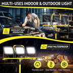 21000 LM LED Work Light with Stand, 3-Head Adjustable Portable Tripod Light - Image 3