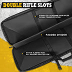 DULCE DOM 36 42 48 Inch Double Rifle Case, Tactical Soft Padded Backpack - Image 2