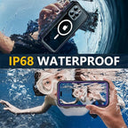 Red2Fire for iPhone 15 Pro Case Waterproof, Phone Case 6.1" Purple/Clear - Image 2