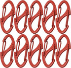 Small Carabiner Clips 1.6 inch Metal Double Sided Spring Gate Snap Hooks by Bytiyar