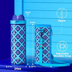 24 oz Insulated Water Bottle for Men: Meoky Stainless Steel Water Bottle - Image 7