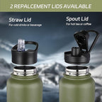 HASLE OUTFITTERS 32 oz Insulated Water Bottle Stainless Steel Double Walled - Image 4