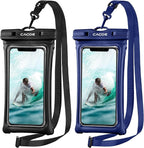 CACOE Universal Waterproof Phone case 2 Pcs-Up to 7.0", Phone Pouch by CACOE