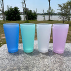 AOYITE Large Plastic Cups Reusable - 32 oz Big Drinking Cups set of 8 - BPA - Image 2
