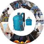 NODLAND Lightweight Backpack Travel 40L Foldable Water-Resistant Daypack - Image 6