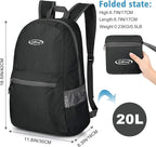 G4Free 20L Lightweight Packable Backpack Travel Hiking Daypack Foldable Backpack - Image 3