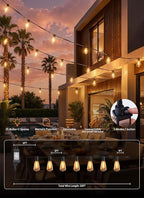 Minetom 55FT Outdoor String Lights - Image 6