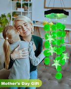 Toodour Solar Wind Chimes for Outside, Shells Light Gifts for Mom Grandma Women - Image 2