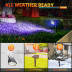 Solar Outdoor Lights, 40 LEDs Color Changing RGB Solar Landscape Path Lights - Image 2