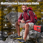 NOAA Weather Radio 20000mAh Battery Powered｜Solar Hand Crank Emergency Radio - Image 7