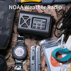 【2025 Newest】 Emergency Crank Weather Radio, NOAA/AM/FM Portable Solar Radio - Image 3