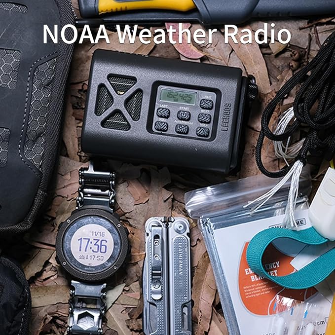 【2025 Newest】 Emergency Crank Weather Radio, NOAA/AM/FM Portable Solar Radio - Image 3