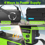 Emergency Radio with Solar & Hand Crank Radio 22200mWh NOAA Emergency Weather - Image 6
