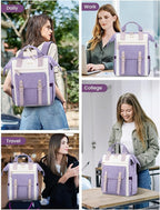 LOVEVOOK Laptop Backpack for Women Work Teacher Bag Travel Backpack, Stylish - Image 7
