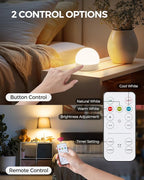 Rechargeable Light Bulbs with Remote Control 2 Packs, Battery Operated Light - Image 8