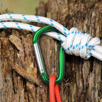Carabiner Keychain Clip -3" Aluminum Carabiner D Ring, Caribeener Clips - Image 2
