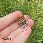 PEI Titanium Paracord Lanyard Beads, Detachable Combination Knife Pendant - Image 2