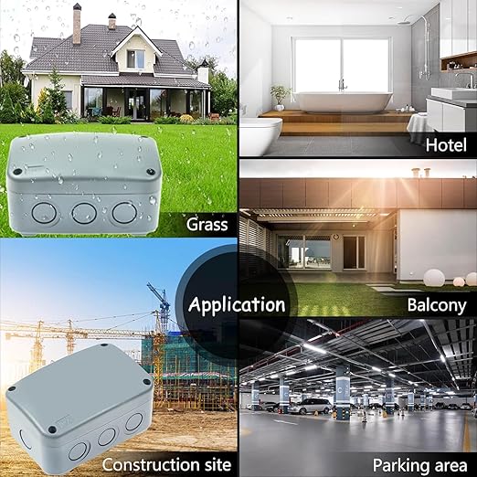 2PK Electrical Junction Box, Nineleaf IP66 Weatherproof Junction Box, 4.9"x - Image 6