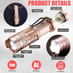 Fumete 20 Pieces LED Flashlight Mini 3 Mode Tactical Torch Small Water - Image 3