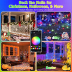2025 New 88FT 240LED Smart Color Changing Easter String Lights Outdoor App - Image 7