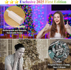 66FT Multicolor Fairy Lights Battery Operated, 100 LED Twinkle Lights - Image 2