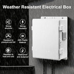 Namunanee Outdoor Electrical Junction Box, ABS Water Resistant Enclosure - Image 2
