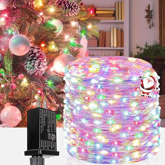 66Ft 200LED Christmas Fairy Lights Plug in, Waterproof String Lights Outdoor & by BHCLIGHT