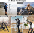 Professional Tripod for Camera, Victiv 81 inch Aluminium Compact Travel Camera - Image 8